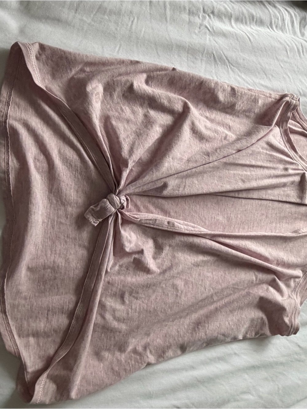 lululemon athletica Soft Pink Tie-Front Top